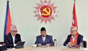 एमाले सरकारबाट बाहिरियाे, समर्थन पनि फिर्ता