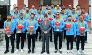 विश्वकप छनोटमा पुग्न सफल क्रिकेट खेलाडिलाई जनही ३ लाख दिने प्रधानमन्त्रीको घोषणा