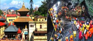 साउनको अन्तिम सोमबार : काठमाडौँको पशुपतिनाथ र खोटाङको हलेसी महादेव मन्दिरलगायत देशभरका शिवालयमा भक्तजनको घुइँचो