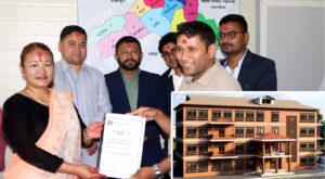 हलेसी तुवाचुङ नगरपालिकाको प्रशासकीय भवन निर्माणका लागि सम्झौता
