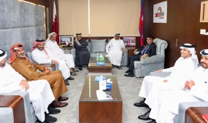 आइएमई ग्रुपमा कतारको व्यावसायिक प्रतिनिधिमण्डल, व्यापार र लगानी सहकार्यमा संवाद