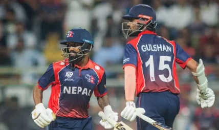 विश्वकपमा स्कटल्यान्डविरुद्ध नेपालको सानदार जित