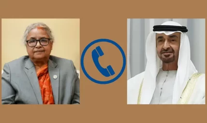 यूएईका राष्ट्रपति र नेपालका प्रधानमन्त्री कार्कीबीच टेलिफोन वार्ता