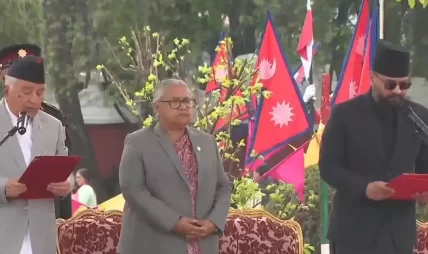 नवनियुक्त प्रधानमन्त्री शाहबाट शपथ ग्रहण