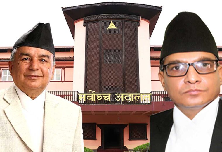 डा. शर्मालाई राष्ट्रपति पौडेलद्वारा प्रधानन्यायाधीशको शपथ
