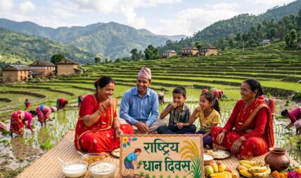 राष्ट्रिय धान दिवस :  दही चिउरा खाई असार १५ मनाइदै
