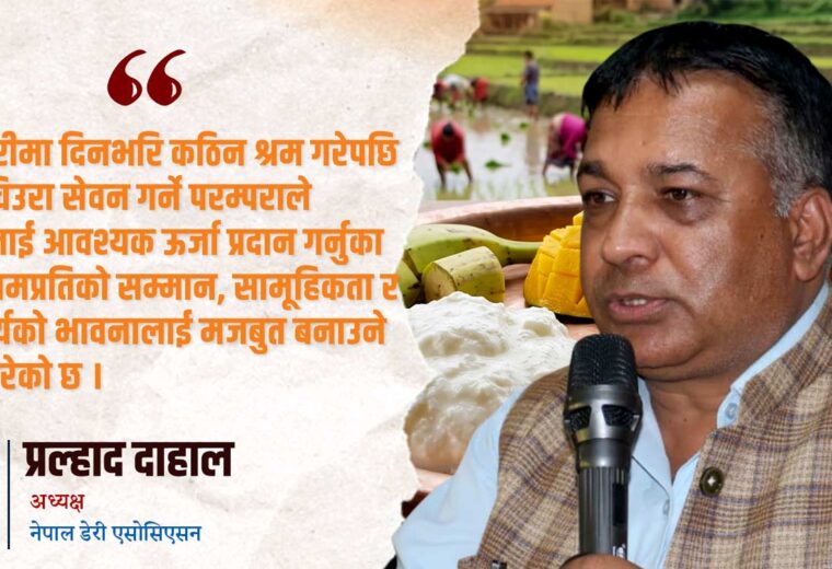 दही–चिउरा : कृषि संस्कृति, पोषण सुरक्षा र स्वदेशी अर्थतन्त्रको आधार