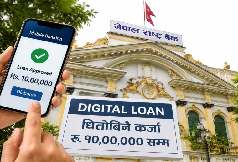 मोबाइल बैंकिङबाटै १० लाख रुपैयाँसम्म कर्जा लिन सकिने