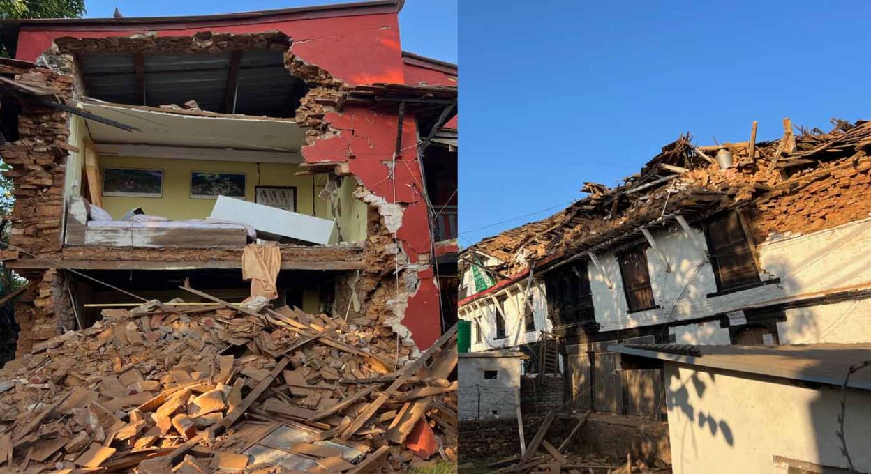 तीन वर्ष बित्दा पनि टिनकै छानामुनि भूकम्पपीडितको दशैं