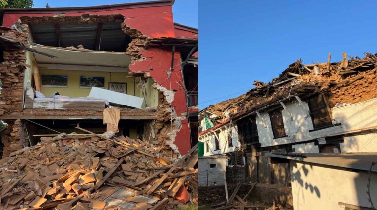 तीन वर्ष बित्दा पनि टिनकै छानामुनि भूकम्पपीडितको दशैं